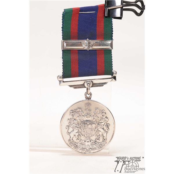 WWII Canadian Volunteer Service Medal. In 800 silver wirh ribbon and ribbon clasp. Awarded to Privat