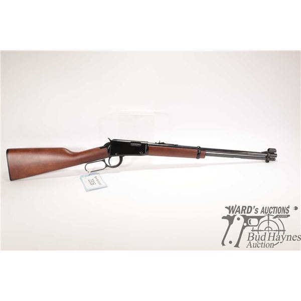 Non-Restricted rifle Henry model H001, 22 S, L & LR lever action, w/ bbl length 18" [Blued barrel an