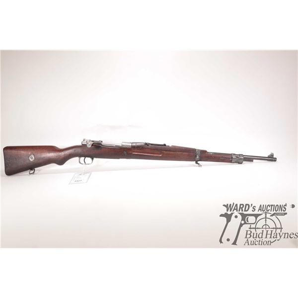 Non-Restricted rifle FN Mauser bolt action, w/ bbl length 23" [Note: no firing firearm. Hole drilled