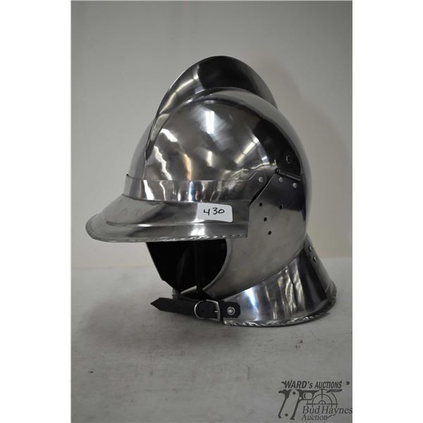Replica of a Morion or Spanish Burgond steel helmet