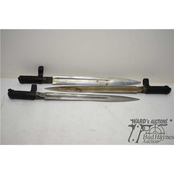 Three Russian SKS bayonets