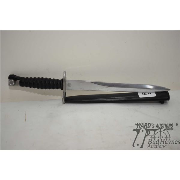 Sig M57 bayonet No. 28631 and plastic sheath