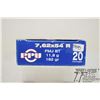 Image 2 : One full 20 count box PPU 7.62x54 R 182 gr FMJ-BT