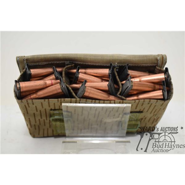 Ammo pouch w/ 120 7.62x39 military rounds on striper clips