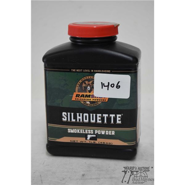 One full 1lb container of Ramshot Silouette gun powder
