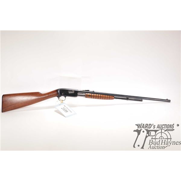 Non-Restricted rifle Remington model 12, 22 S, L & LR pump action, w/ bbl length 21 1/2" [Blued barr