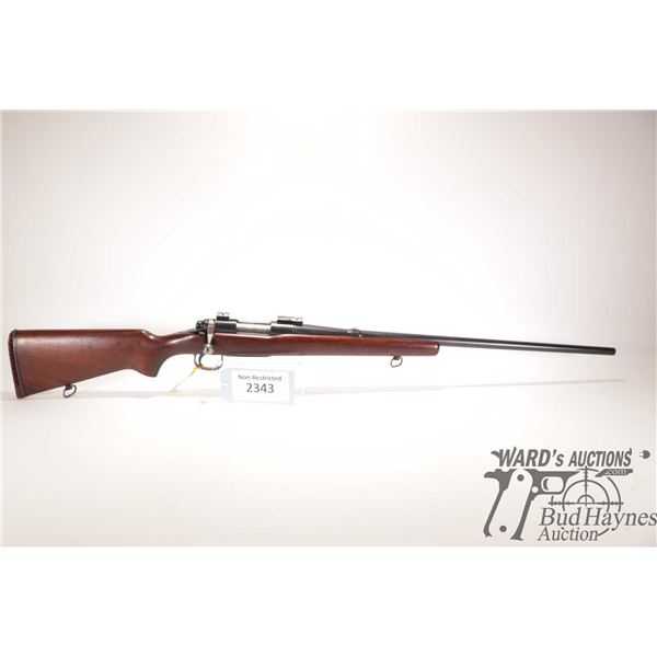 Non-Restricted rifle Remington model 722 (circa 1960), .244 REM bolt action, w/ bbl length 26" [Blue