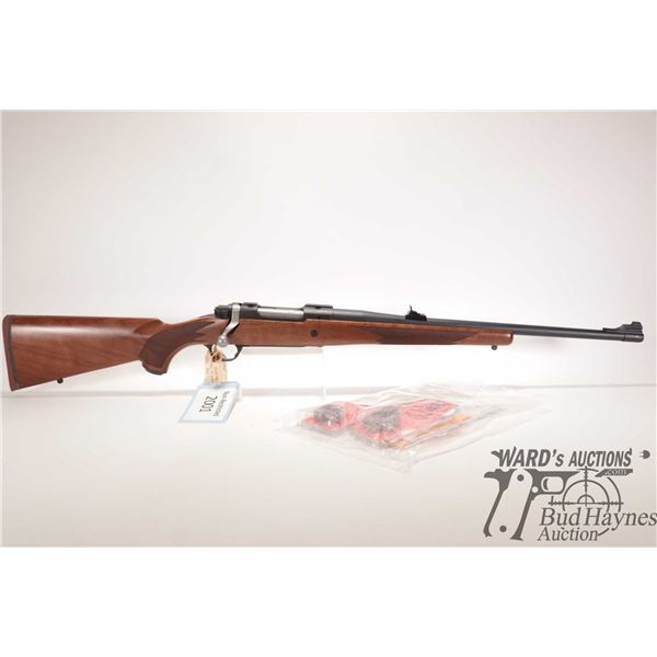 Non-Restricted rifle Ruger model M77 Hawkeye, 300 RCM bolt action, w/ bbl length 20" [Satin blued fi