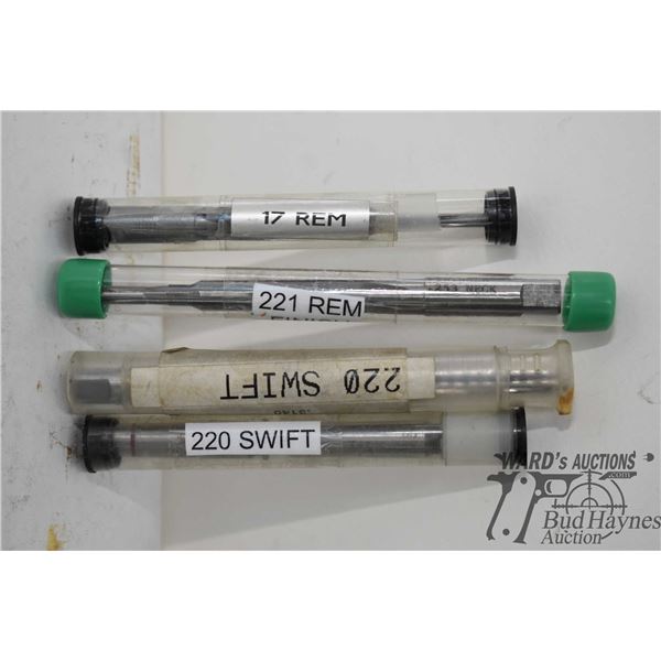 3 reamers including 17 Rem finisher, 220 swift finisher, and a 221 rem finisher. Plus 220 swift go n