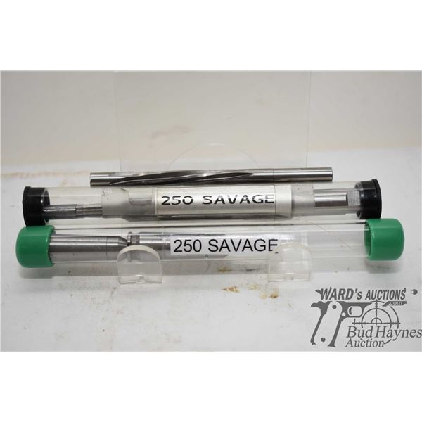 2 Reamers including 25 cal throater and 250 savage finisher plus 250 savage go-nogo gauges