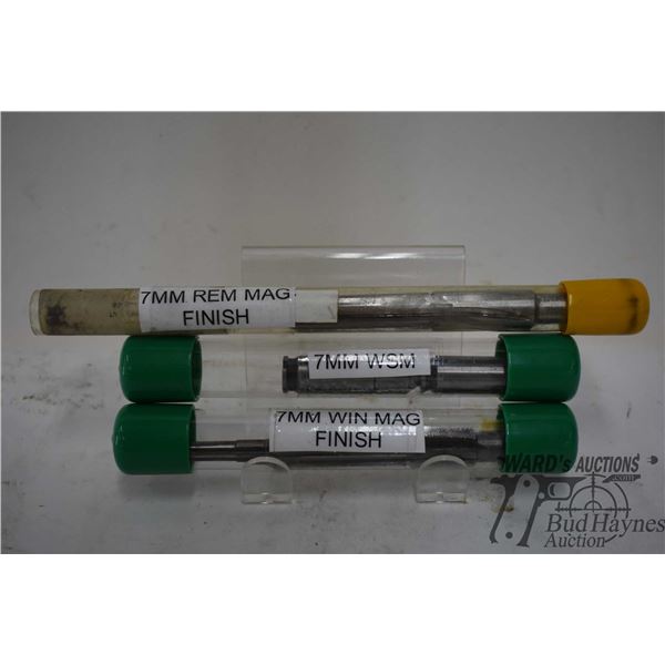 2 reamers including 7mm win mag finisher and a 7mm rem mag finisher plus a set of 7mm WSM go nogo ga