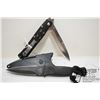 Image 1 : Ti-Lite 4" folding knife and a Gerber boot knife w/ 3 1/4" blade and original sheath