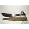 Image 1 : Gauilam machete w/ 12" blade and webbed sheath. Plus a Buck 110 folding knife