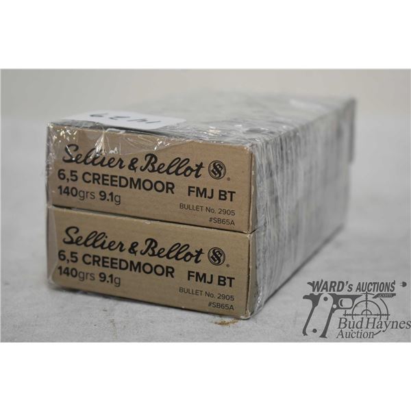 Two full 20 count boxes Sellier & Bellot 6.5 creedmoor 140 gr FMJ BT