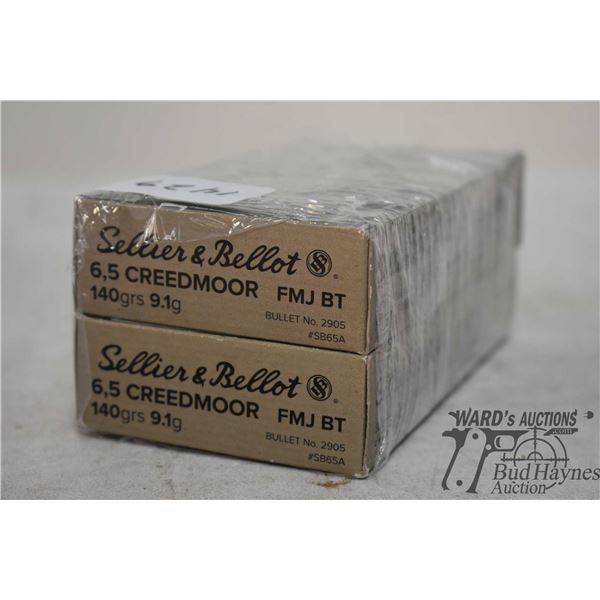 Two full 20 count boxes Sellier & Bellot 6.5 creedmoor 140 gr FMJ BT