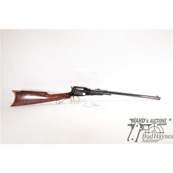 Non-Restricted rifle Uberti model 1858 New Army Carbine, .44 cal percussion Six shot single action r