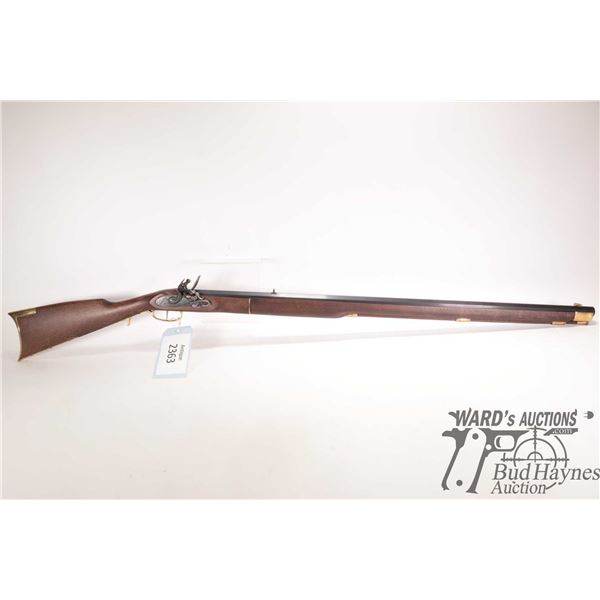 Non-Restricted rifle Traditions model Kentucky, 50 cal flintlock Single shot muzzle loading, w/ bbl 