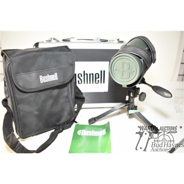 Bushnell Sentry 12-36X50 spotting scope with tri-pod and hard case