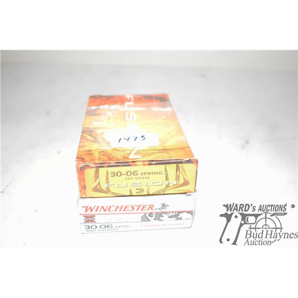 Two full 20 count boxes of 30-06 spring ammunition including one Winchester 180 grain powerpoint and
