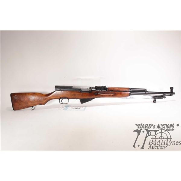 Non-Restricted rifle Tula model SXS, 7.62X39 Five shot semi automatic, w/ bbl length 20" [Black fini