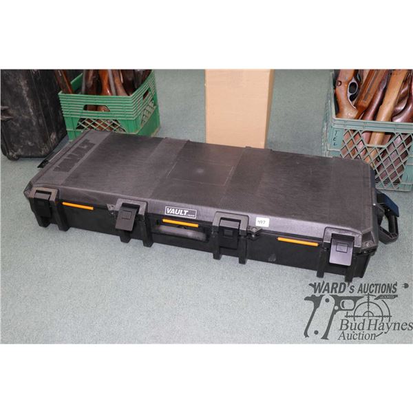 Pelican Vault heavy duty cart gun case with fitted interior, 5" L X " X 7 1/2." D