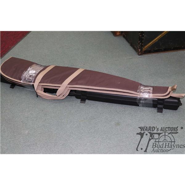 One hard case and two soft cases, each 50" long