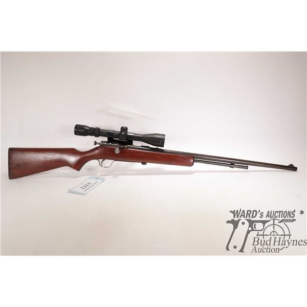 Non-Restricted rifle Cooey model 60, 22 S, L & LR bolt action, w/ bbl length 24" [Blued finish. Fixe