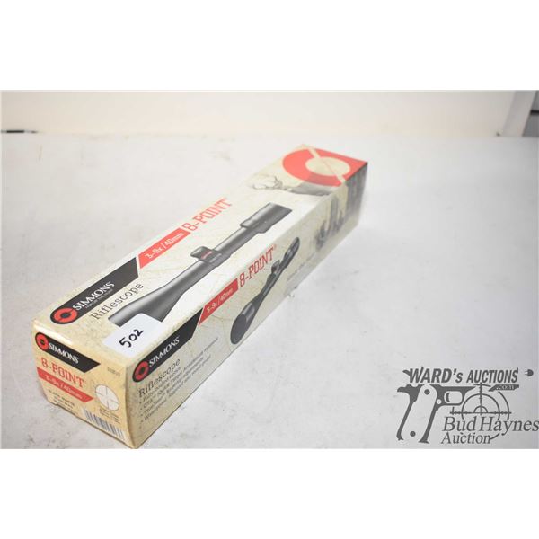 New in box Simmons 3-9x40mm 8 Point scope