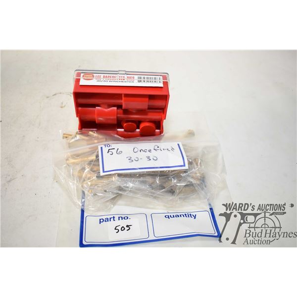 Lee Pacesetter 30-30 win die set and a bag of 56 once fired 30-30 brass