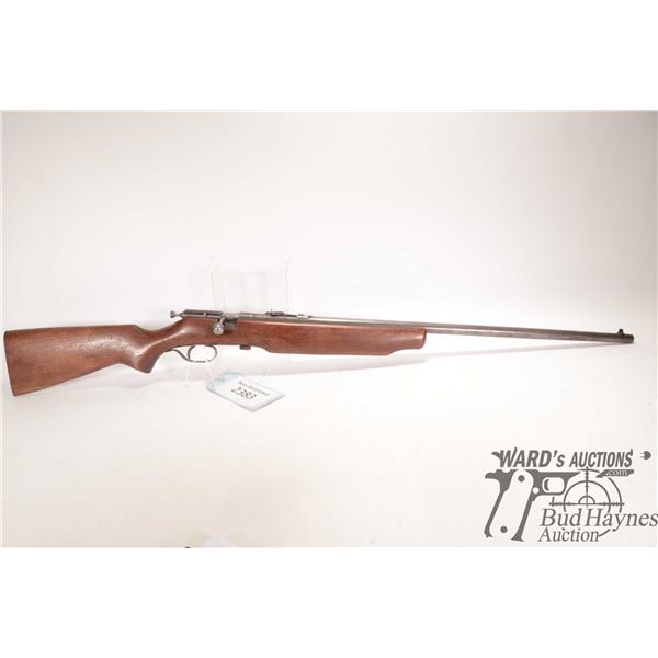Non-Restricted rifle Cooey model 75, 22 Single shot bolt action, w/ bbl length 26 1/2" [Blued barrel