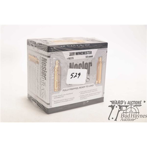 One full 50 count box of Wosler 308win brass