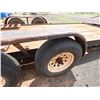 Image 11 : Equipment Hauler Double Axle Trailer License 413KZA, 74" x Approx 16 'L