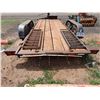 Image 14 : Equipment Hauler Double Axle Trailer License 413KZA, 74" x Approx 16 'L