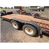 Image 18 : Equipment Hauler Double Axle Trailer License 413KZA, 74" x Approx 16 'L