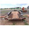 Image 2 : Equipment Hauler Double Axle Trailer License 413KZA, 74" x Approx 16 'L