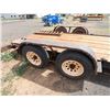 Image 9 : Equipment Hauler Double Axle Trailer License 413KZA, 74" x Approx 16 'L