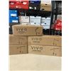 Image 2 : 2 NEW VIVO DUAL MONITOR DESK MOUNTS, 2 SINGLE MONITOR DESK MOUNTS AND SINGLE MOINTOR MECHANICAL ARM 