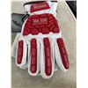 Image 2 : 2 NEW PAIRS HEAVY DUTY WORK GLOVES - WATSON SIZE LARGE AND DENY SIZE XL
