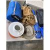 Image 2 : LOT OF CAMPING GEAR - SLEEPING BAGS, COLEMAN COOLERS, HATS, ETC