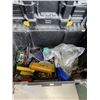 Image 2 : STANLEY AND METAL BEACH TOOL BOXES WITH ASSORTED CONTENTS