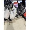 Image 2 : KIDS SNOWBAORD, BIKE HELMET, AND 2 PAIRS OF SKATES