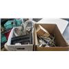 Image 1 : 2 BOXES OF PLUMBING SUPPLIES, HOSES, ETC