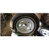 Image 2 : 2 NEW ALL SEASON SILVERGAURD ESPRIT  TIRES AND RIMS, 5 BOLT X 4.5 14 INCH P195/70R14
