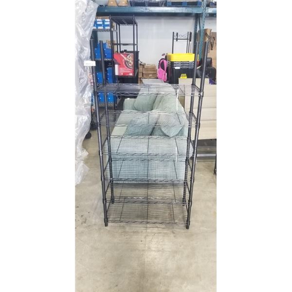 5FT WIRE STORAGE RACK, 30 INCH WIDE X 14 INCH DEEP