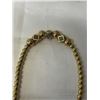 Image 2 : GOLD PLATED STAINLESS STEEL W/ TINY BLACK FACETED STONES NECKLACE
