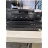 Image 2 : YAMAHA NATURAL SOUND RECEIVER MODEL RX-V390 AND COMPACT DISC PLAYUER, WITH SET OF TOSHIBA BOOKSHELF 