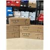 Image 2 : 2 NEW VIVO DUAL MONITOR DESK MOUNTS, 2 SINGLE MONITOR DESK MOUNTS AND SINGLE MOINTOR MECHANICAL  ARM
