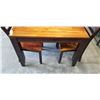 Image 2 : SOILID WOOD DINING TABLE WITH 6 DINING CHAIRS, GOOD CONDITION