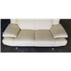 Image 2 : BLACK AND WHITE LEATHER LOVE SEAT