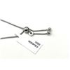 Image 2 : STERLING SILVER NATURAL DIAMOND (0.11CT) ADJUSTABLE BRACELET, W/A $650.00. DIAMOND IS THE BIRTHSTONE